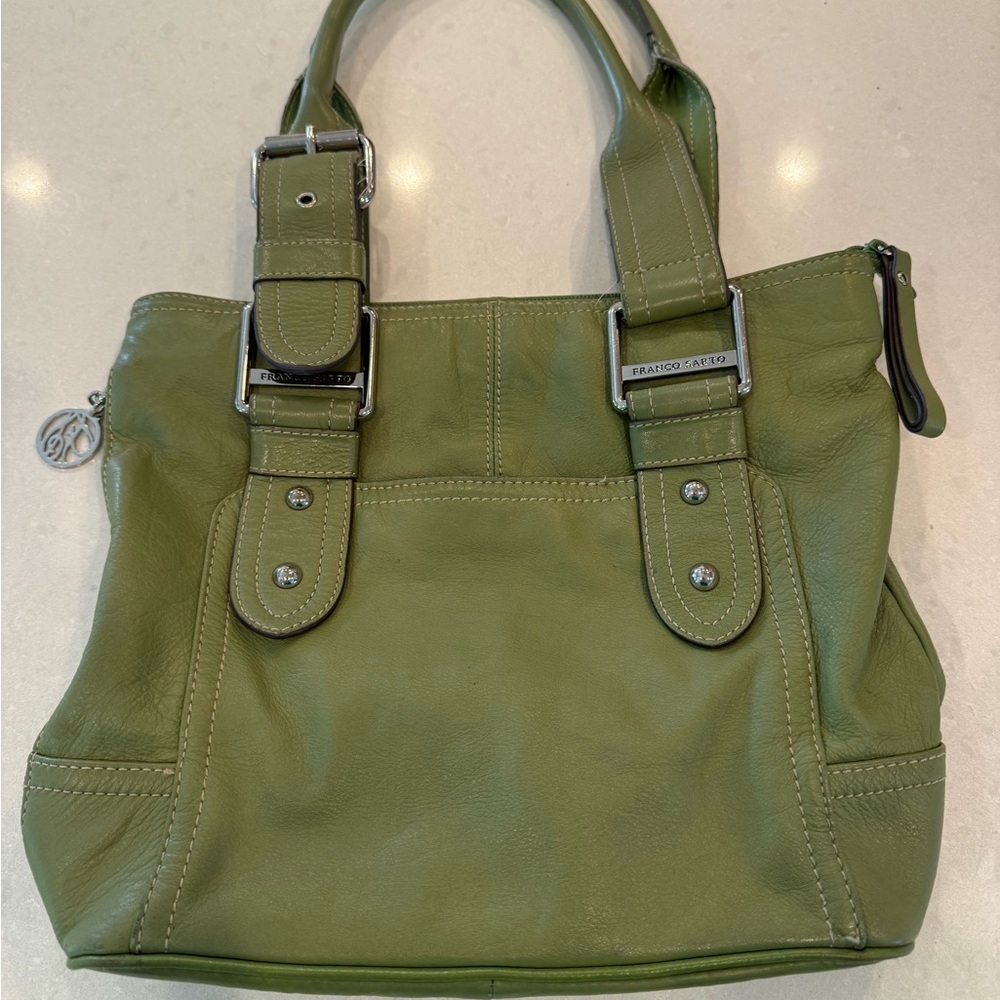 Franco Sarto Green Leather Hand Bag